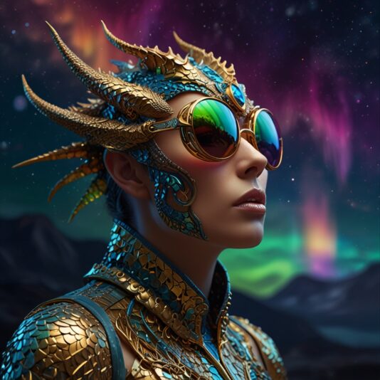 Leonardo_Lightning_XL_A_ferociously_elegant_cyborg_dragon_its_2