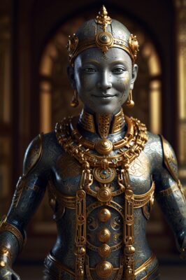 Default_An_elegantly_designed_android_with_a_benevolent_smile_1